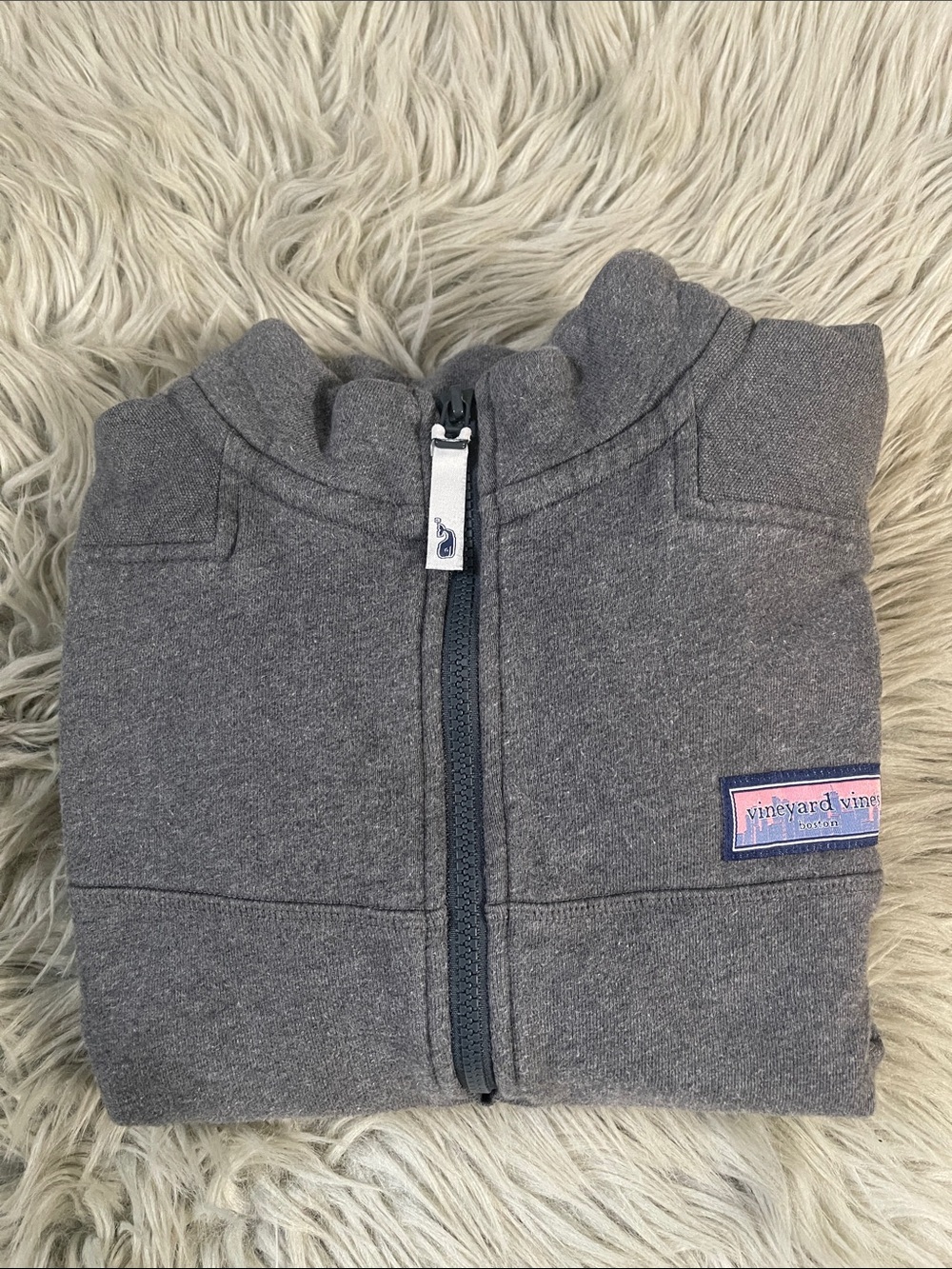 Vineyard Vines Men's Charcoal Gray Half-Zip Pullover